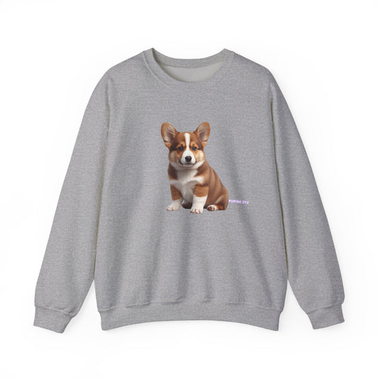 Corgi Puppy Graphic Sweatshirt|Eco-Friendly - Limited