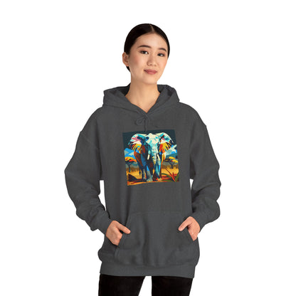 Electric Elephant Art Hoodie | Eco-Limited
