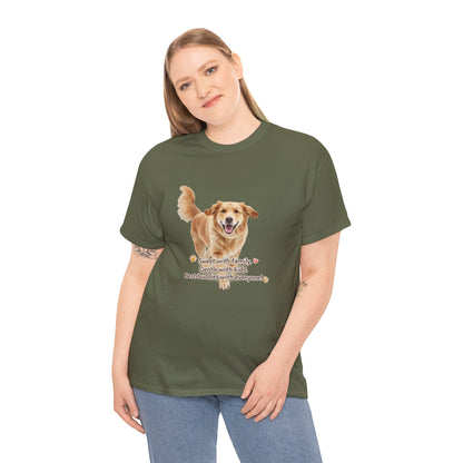 Golden Buddy Character T-Shirt | Eco-Limited