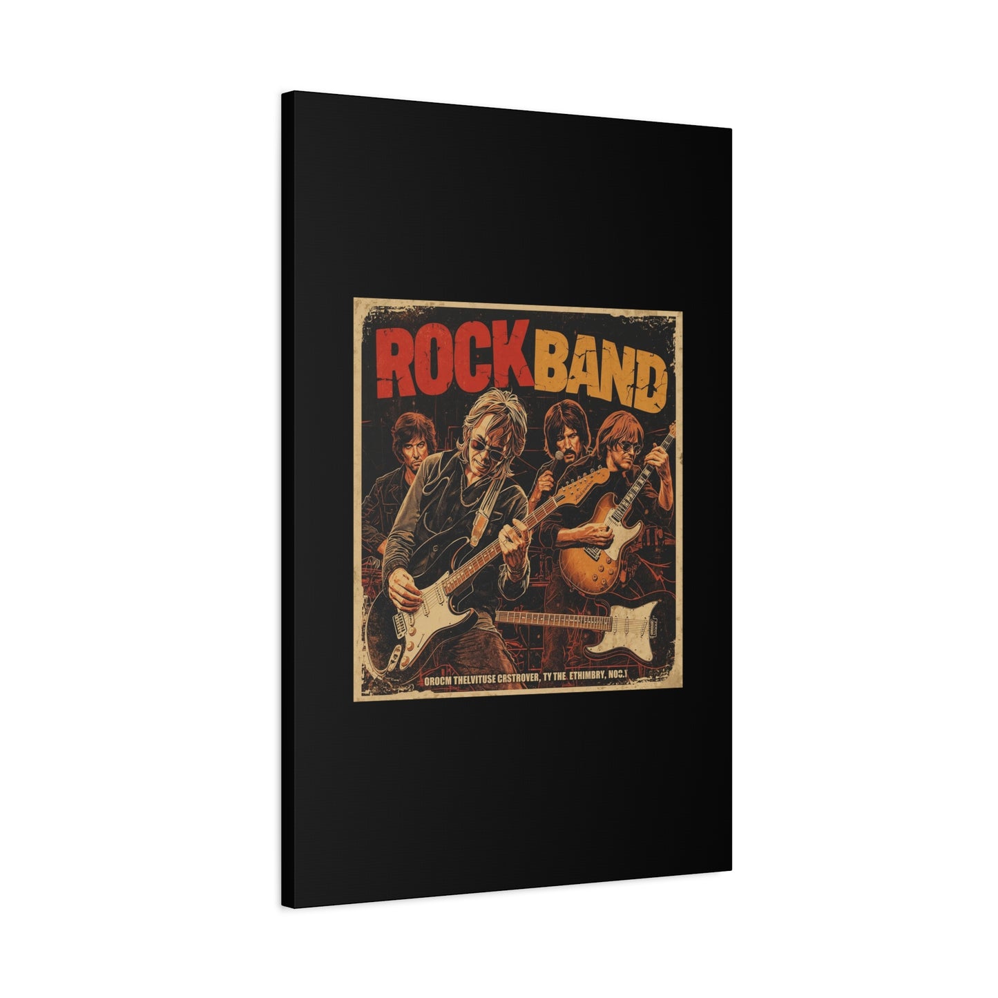 Rock Band Vintage Canvas Wall Art | Eco - Limited