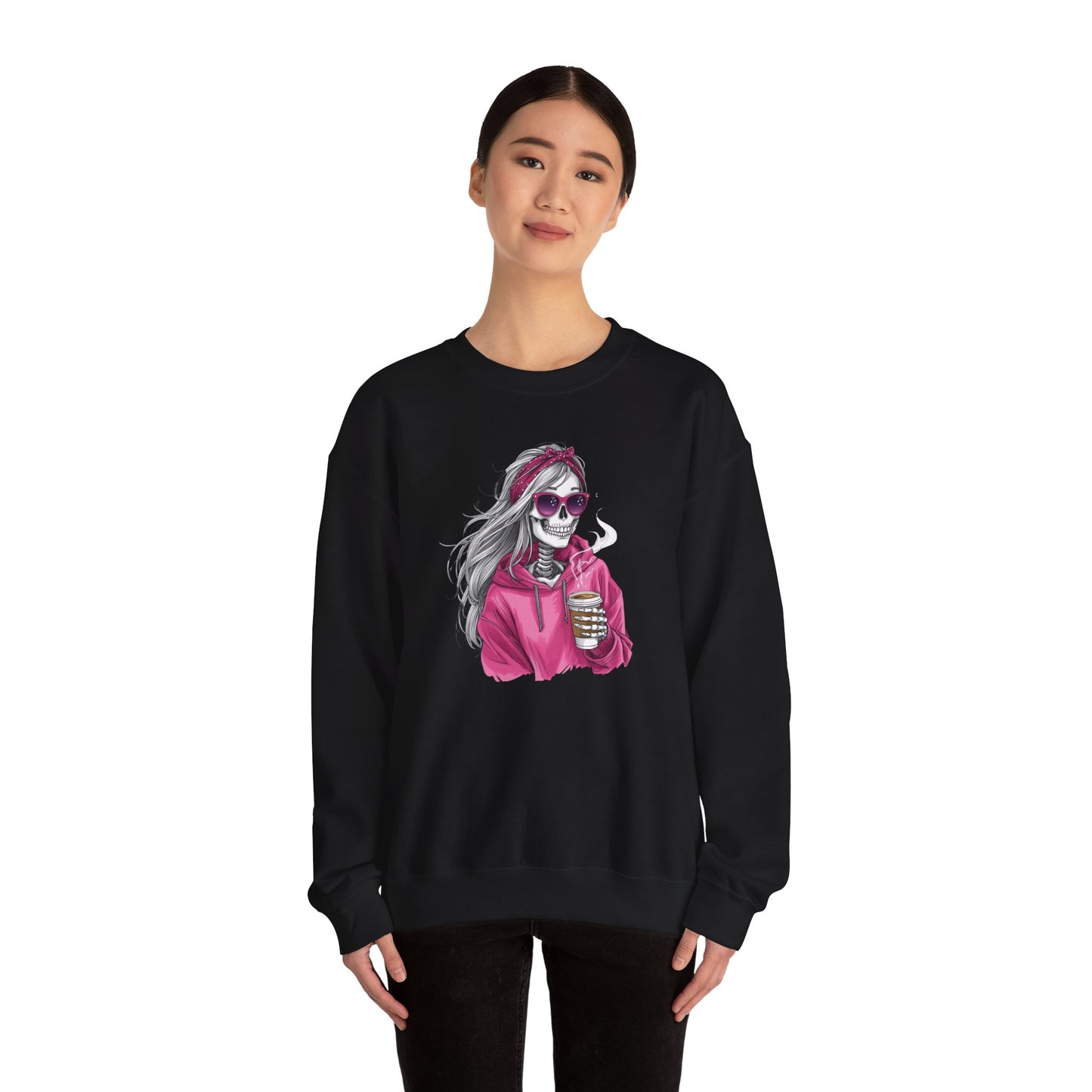 Coffee Rebel Skeleton Sweatshirt | Eco-Limited