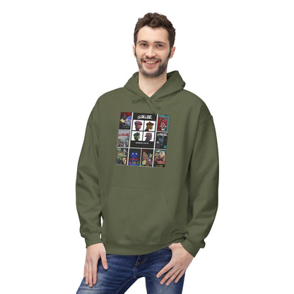 Gorillaz Album Art Collage Graphic Hoodie | Eco-Limited