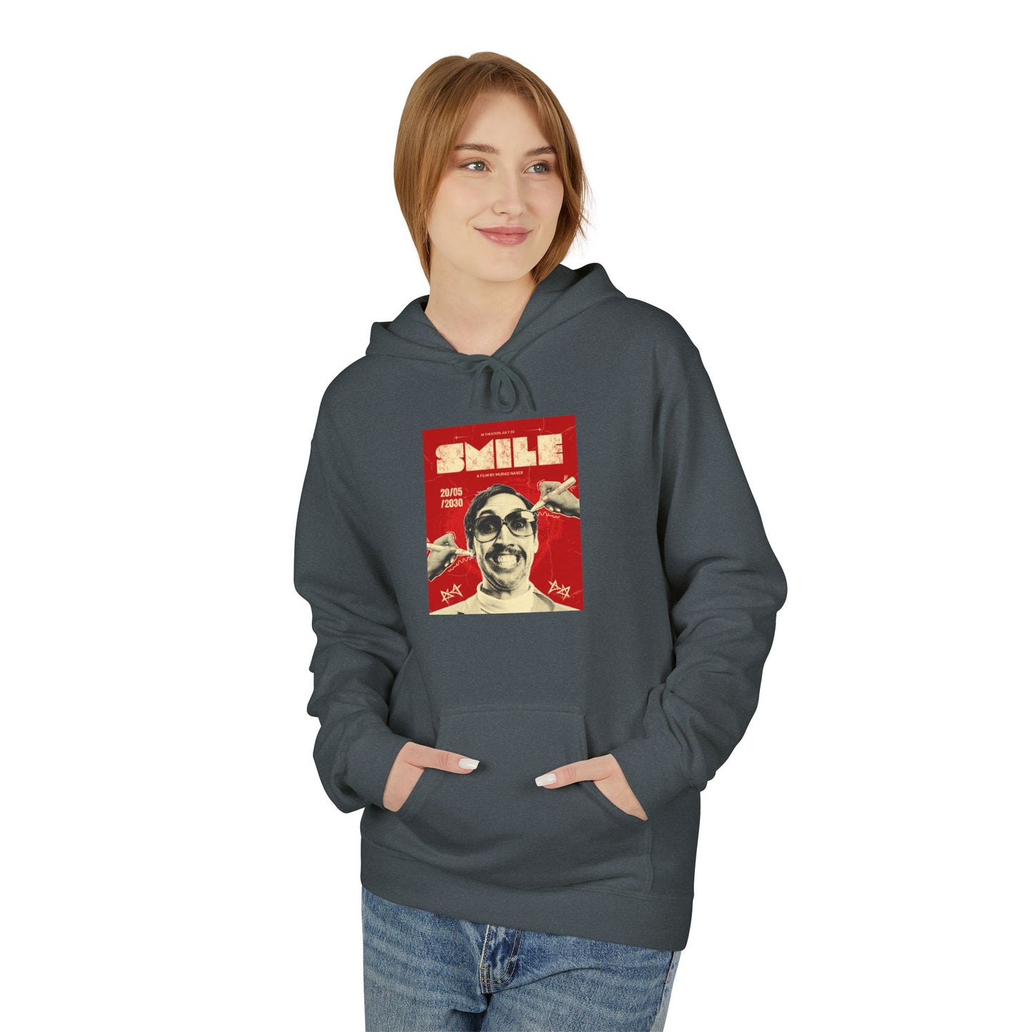 Bold Red Poster Graphic Hoodie | Street Art Edition