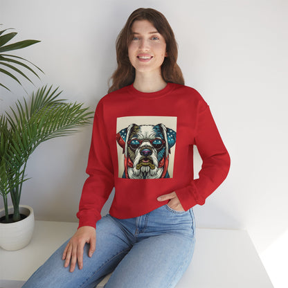 Patriot Dog Portrait Sweatshirt | Eco - Limited