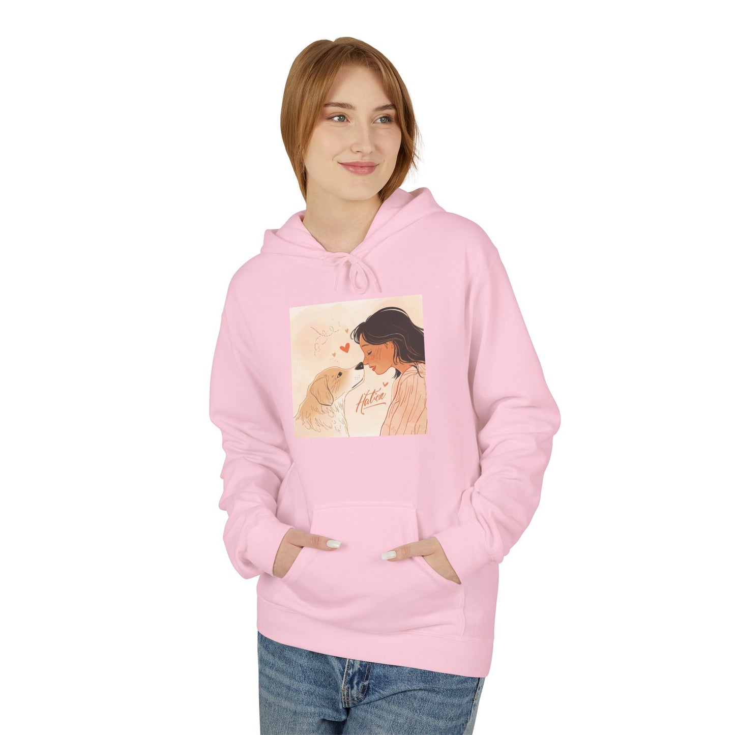 Dog Mom Love Moment Graphic Hoodie Gift | Eco-Friendly - Limited