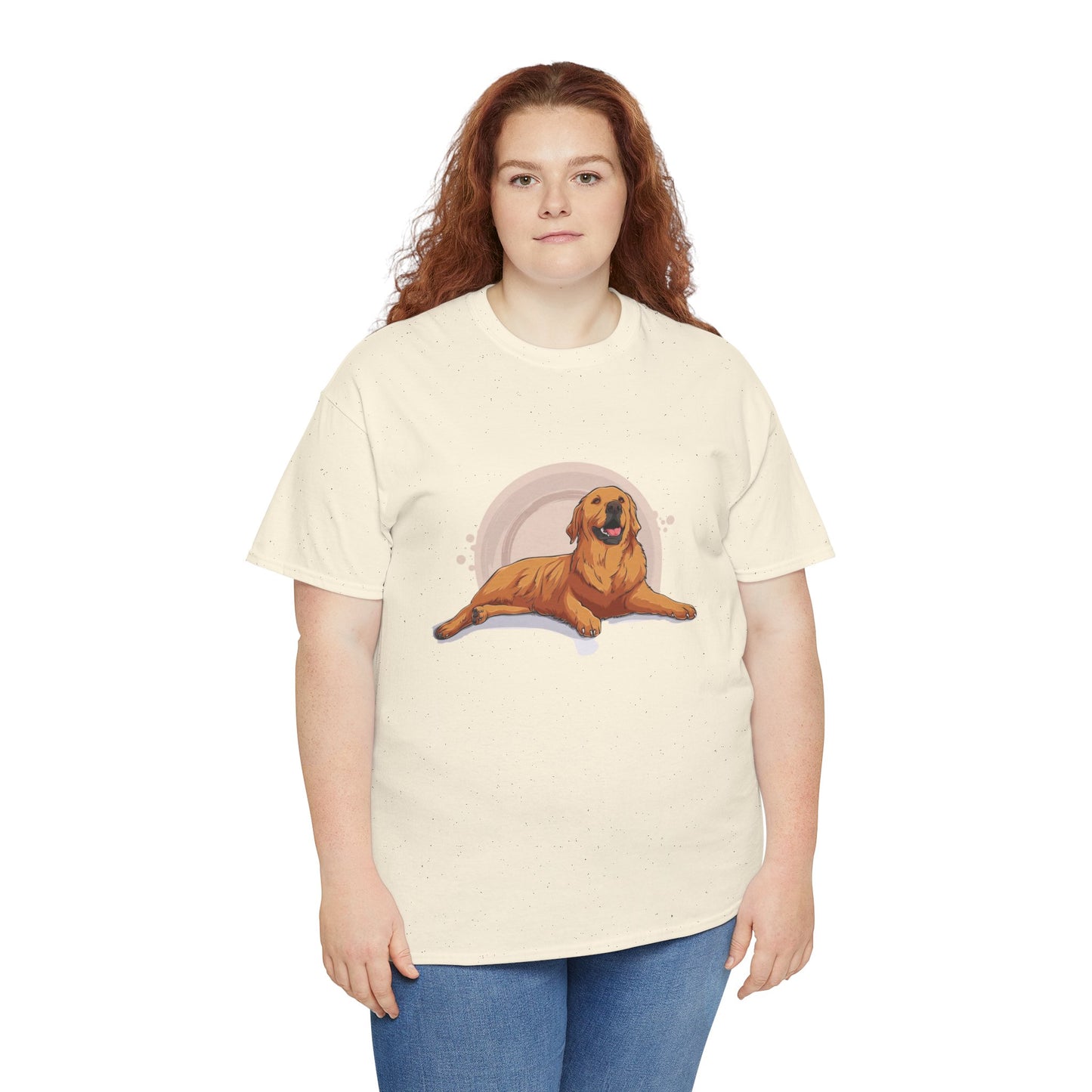 Golden Retriever Graphic Relaxed Tee|Eco-Friendly - Limited