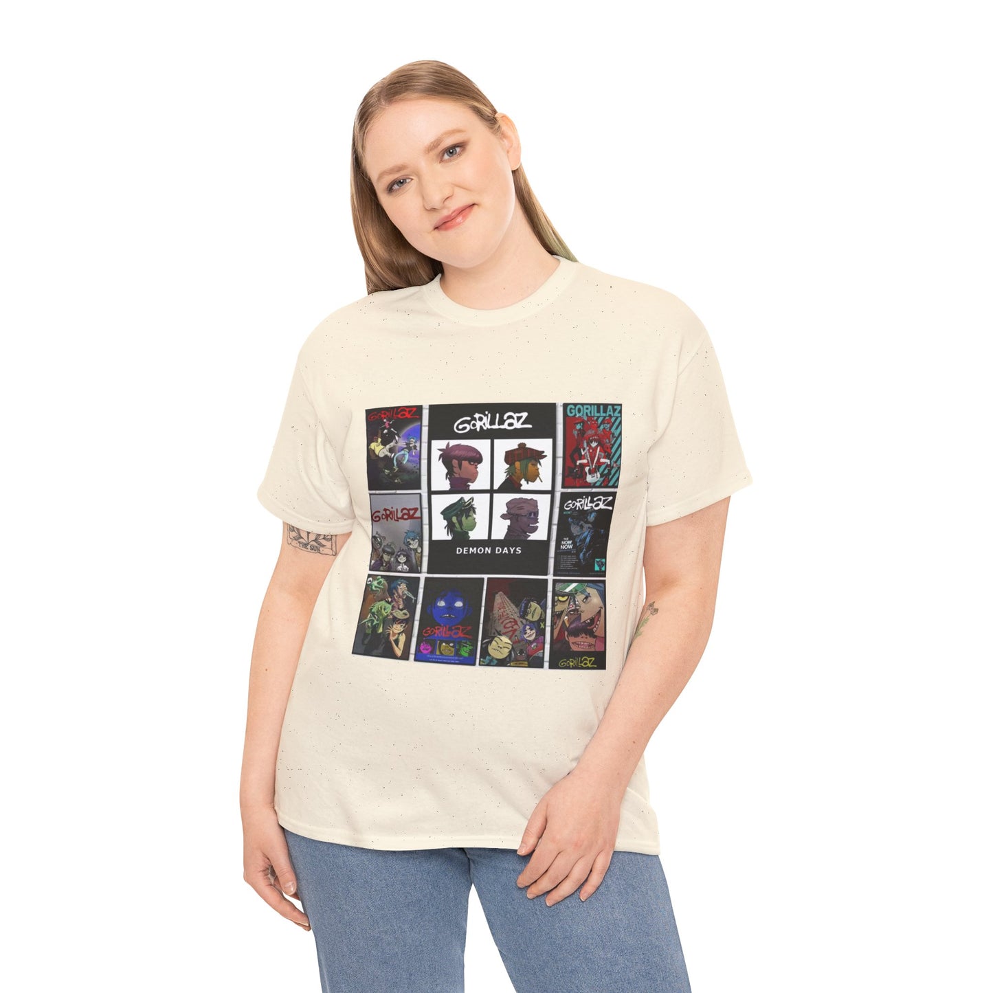 Animated Band Collage Street Art Graphic Tee | Eco-Limited