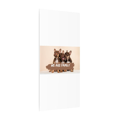 We Are Family French Bulldog Canvas Wall Art