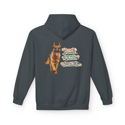 German Shepherd Character Hoodie | Eco-Limited