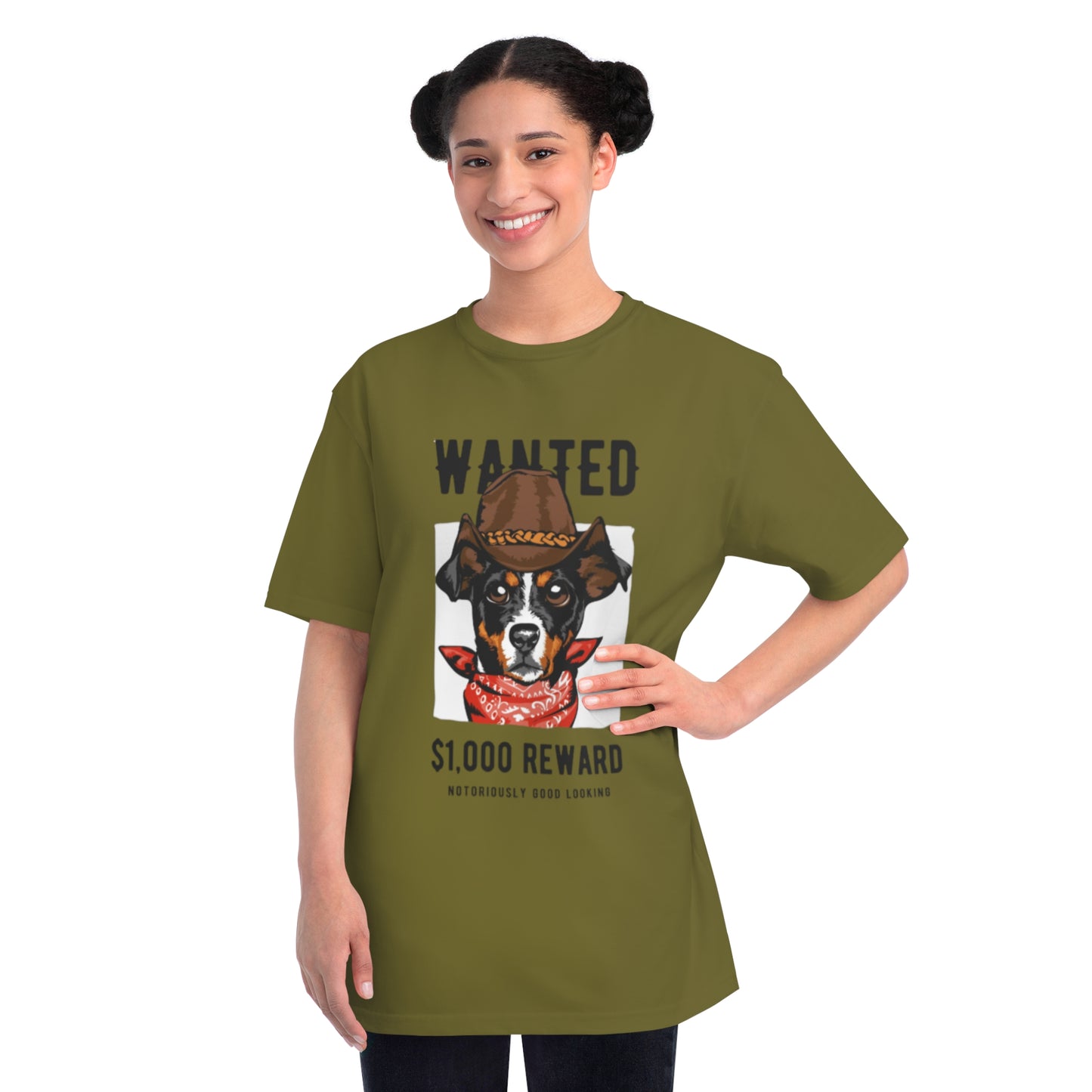 Organic Wanted Dog T-Shirt | Organic-Limited