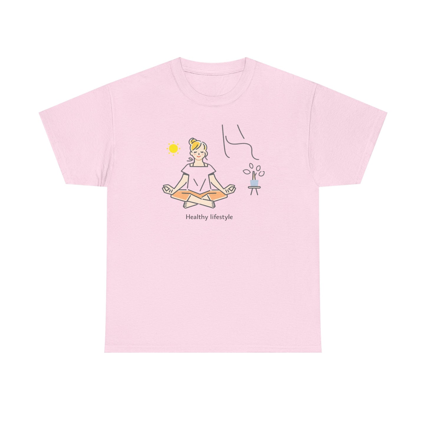 Healthy Lifestyle Illustration T-Shirt | Eco-Limited