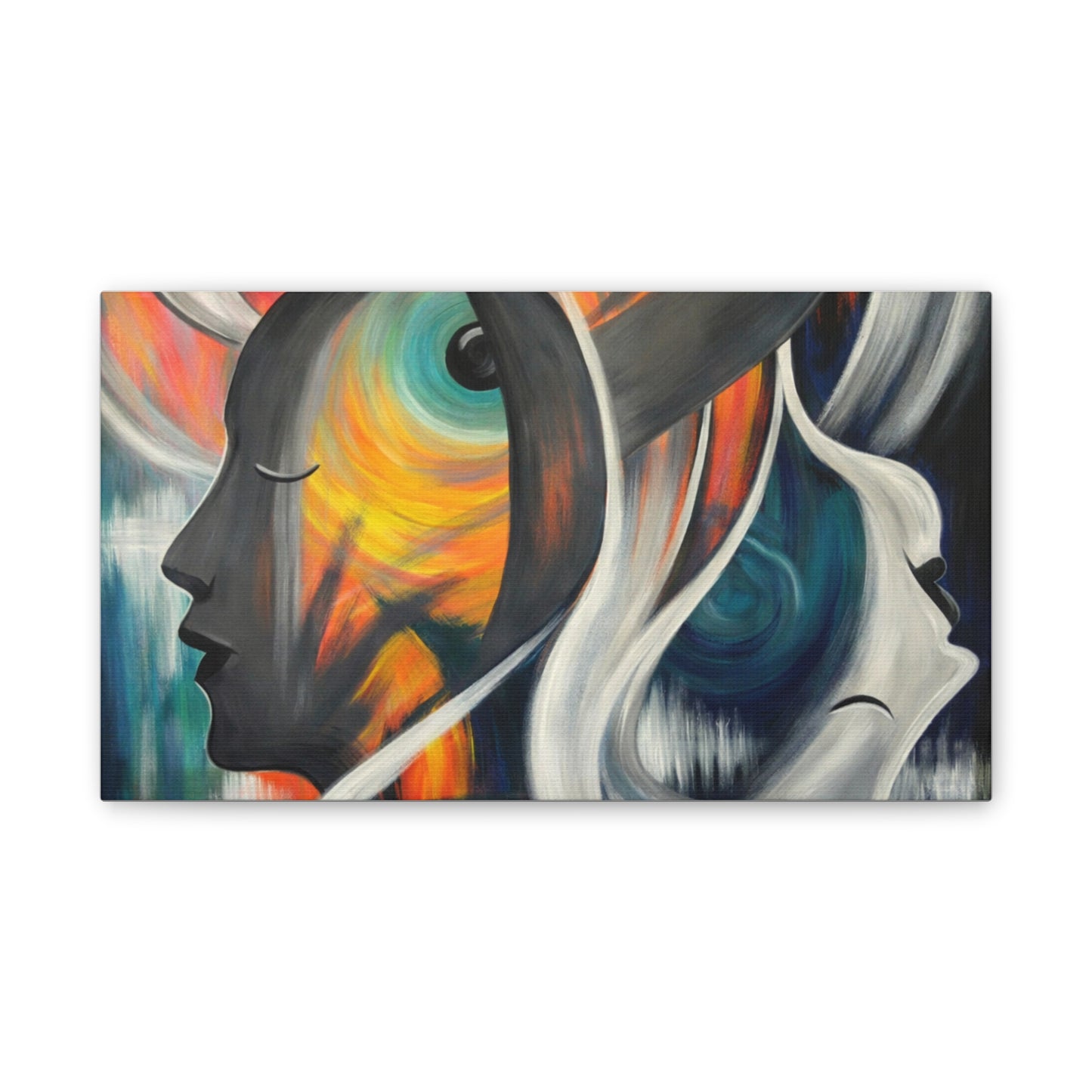 Abstract Expression Portrait Canvas | Eco-Limited