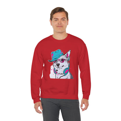 Urban DJ Dog Art Sweater | Eco-Limited