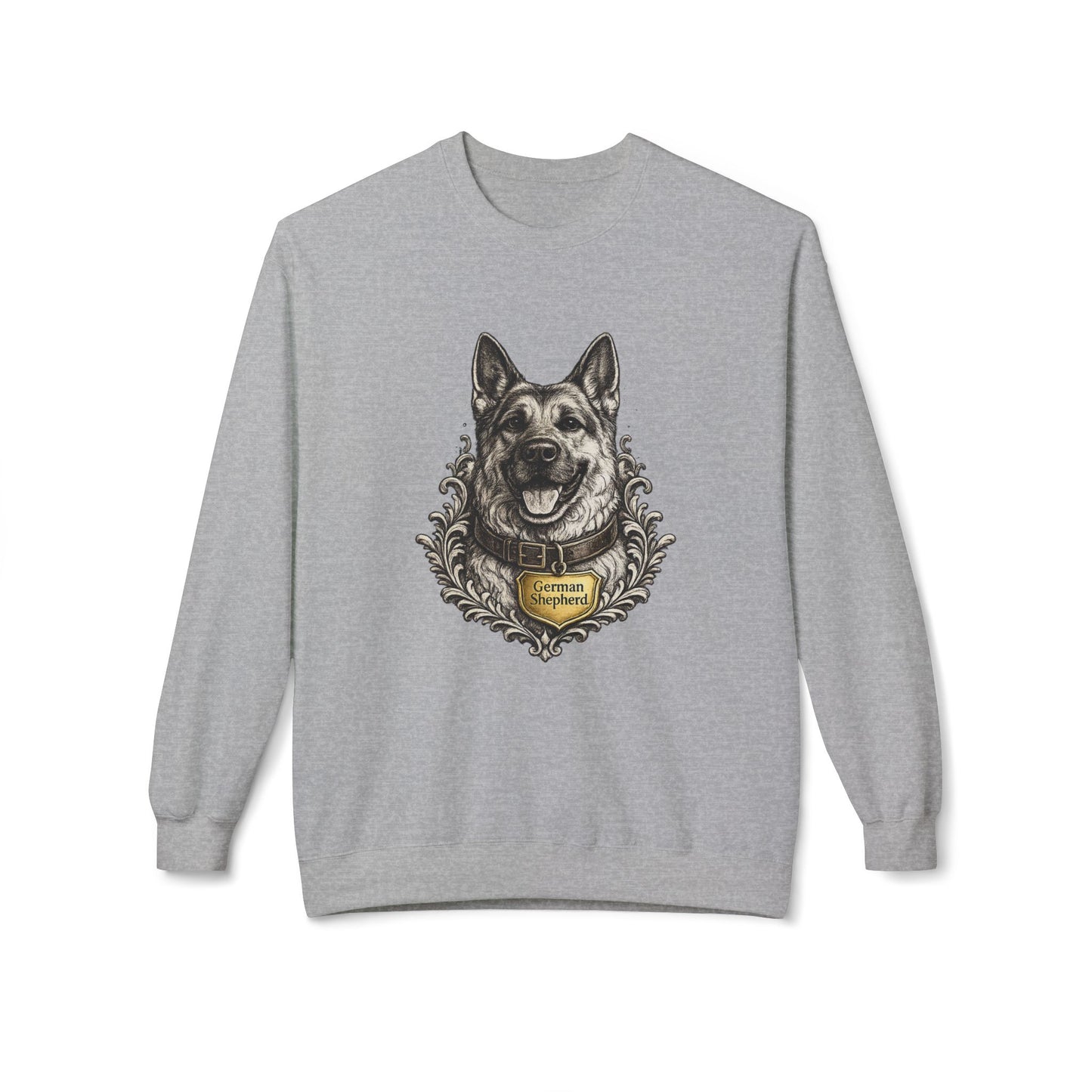German Shepherd Ink Illustration Sweatshirt | Eco-Limited