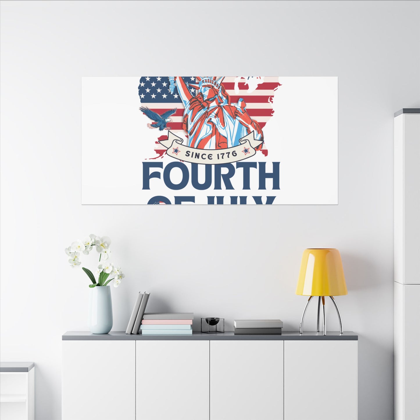 Fourth of July Canvas Wall Art