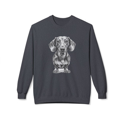 Dachshund Sketch Minimal Art Sweatshirt | Eco-Limited