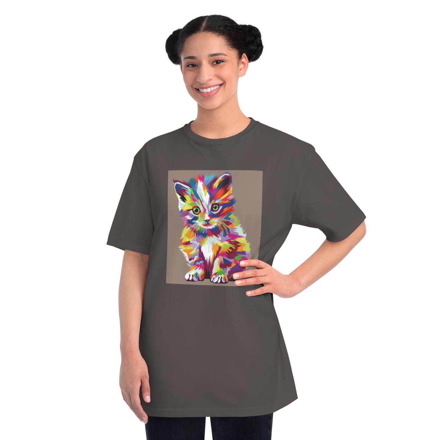 Color Pop Kitten Organic T-Shirt | Organic-Limited
