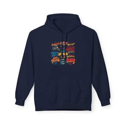 Retro Sticker Collage Graphic Hoodie|Eco-Friendly - Limited