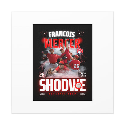 Baseball Team Player Poster