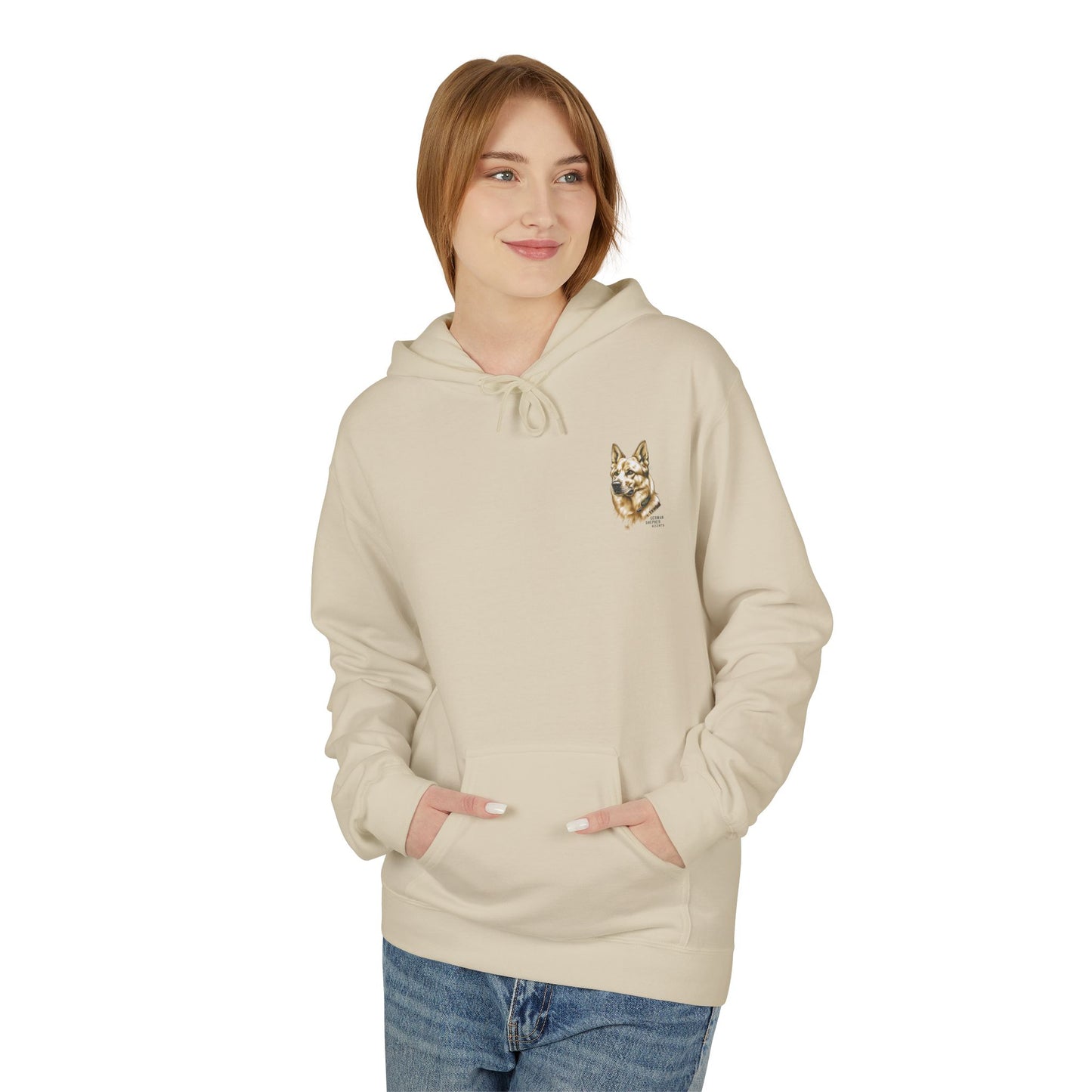 German Shepherd Portrait Hoodie | Eco-Limited