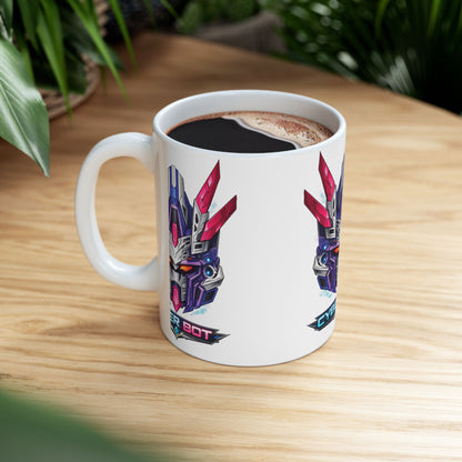 Cyber Bot Graphic Mug | Eco-Limited