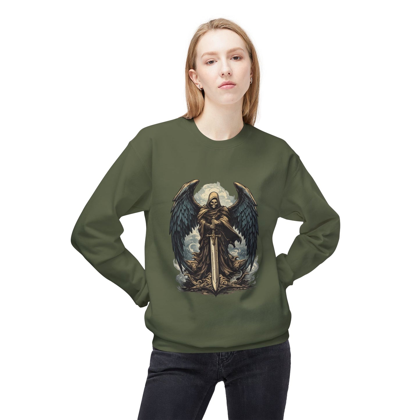Fallen Guardian Graphic Sweater | Eco - Limited