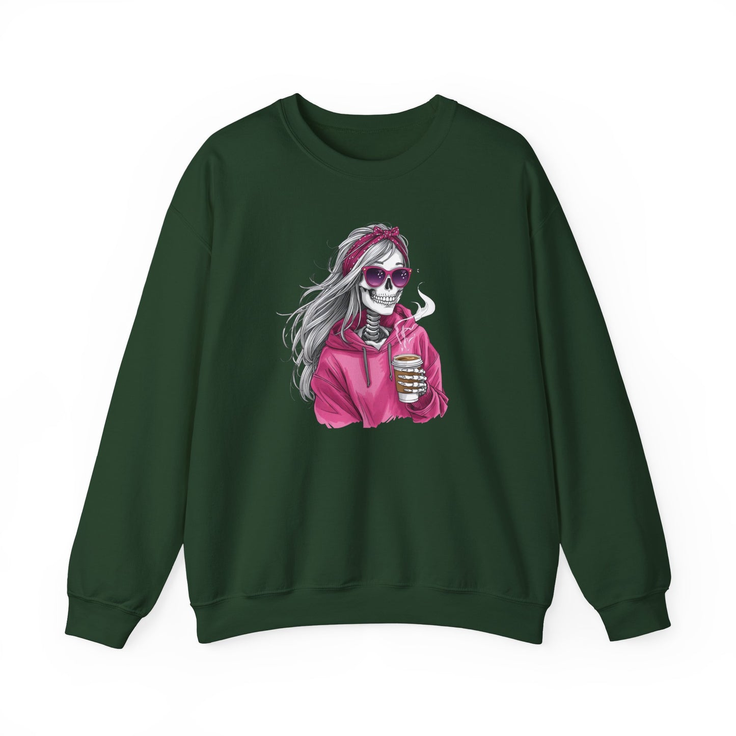 Coffee Rebel Skeleton Sweatshirt | Eco-Limited