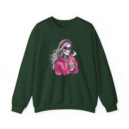 Coffee Rebel Skeleton Sweatshirt | Eco-Limited