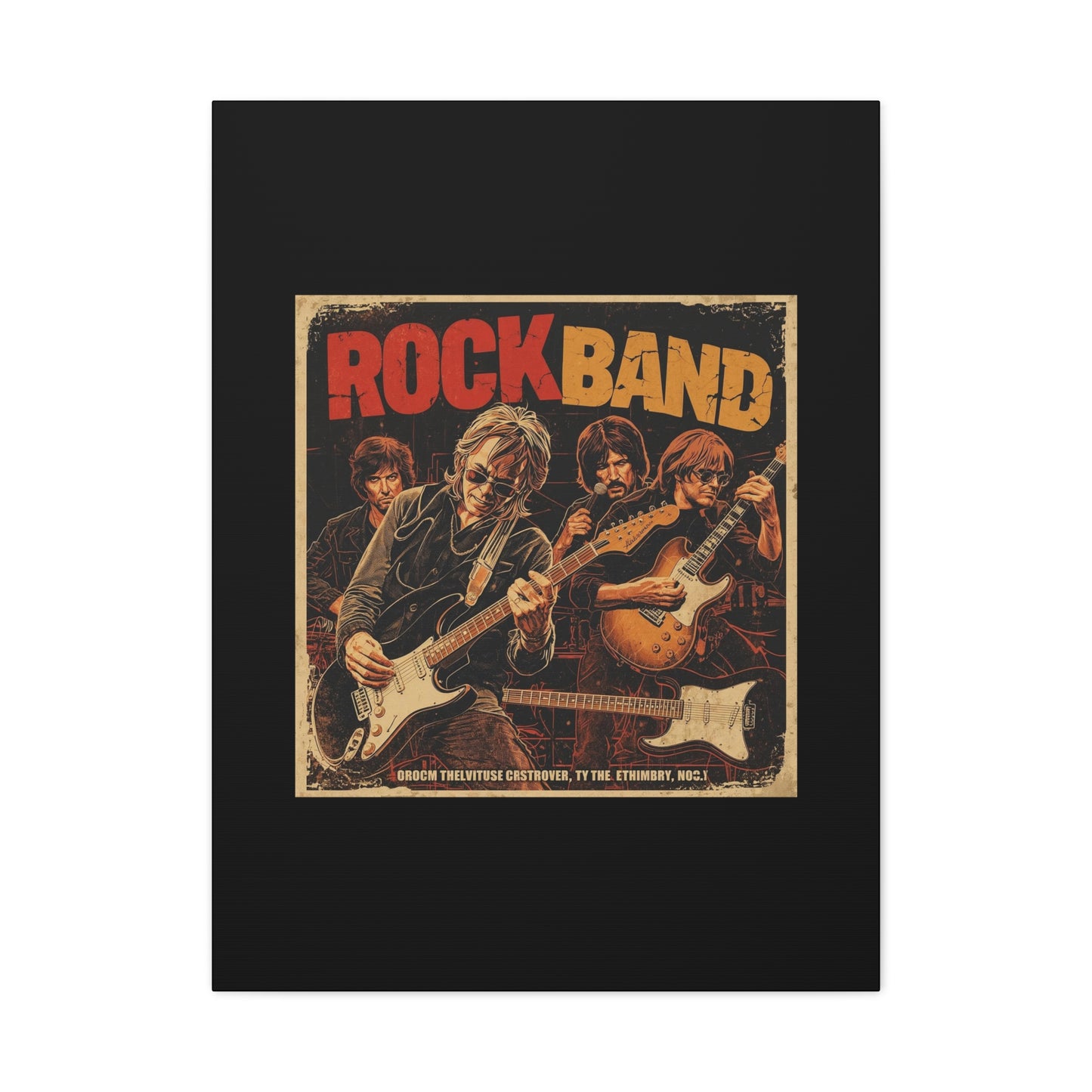Rock Band Vintage Canvas Wall Art | Eco - Limited