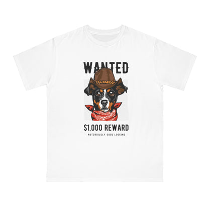 Organic Wanted Dog T-Shirt | Organic-Limited