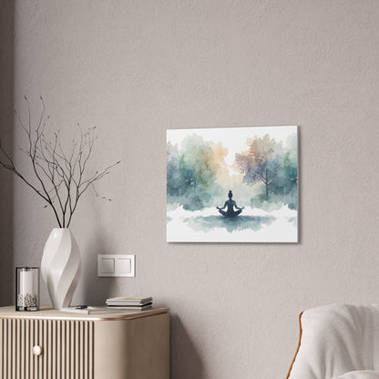 Peace Within Meditation Canvas Wall Art | Eco-Limited