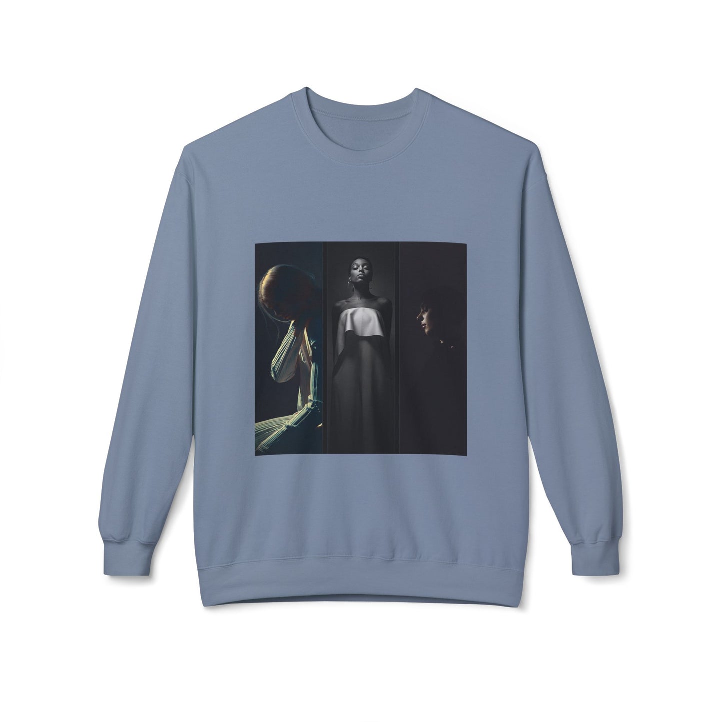 Moody Portrait Triptych Graphic Sweatshirt | Eco-Limited