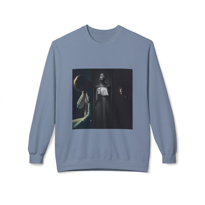 Moody Portrait Triptych Graphic Sweatshirt | Eco-Limited