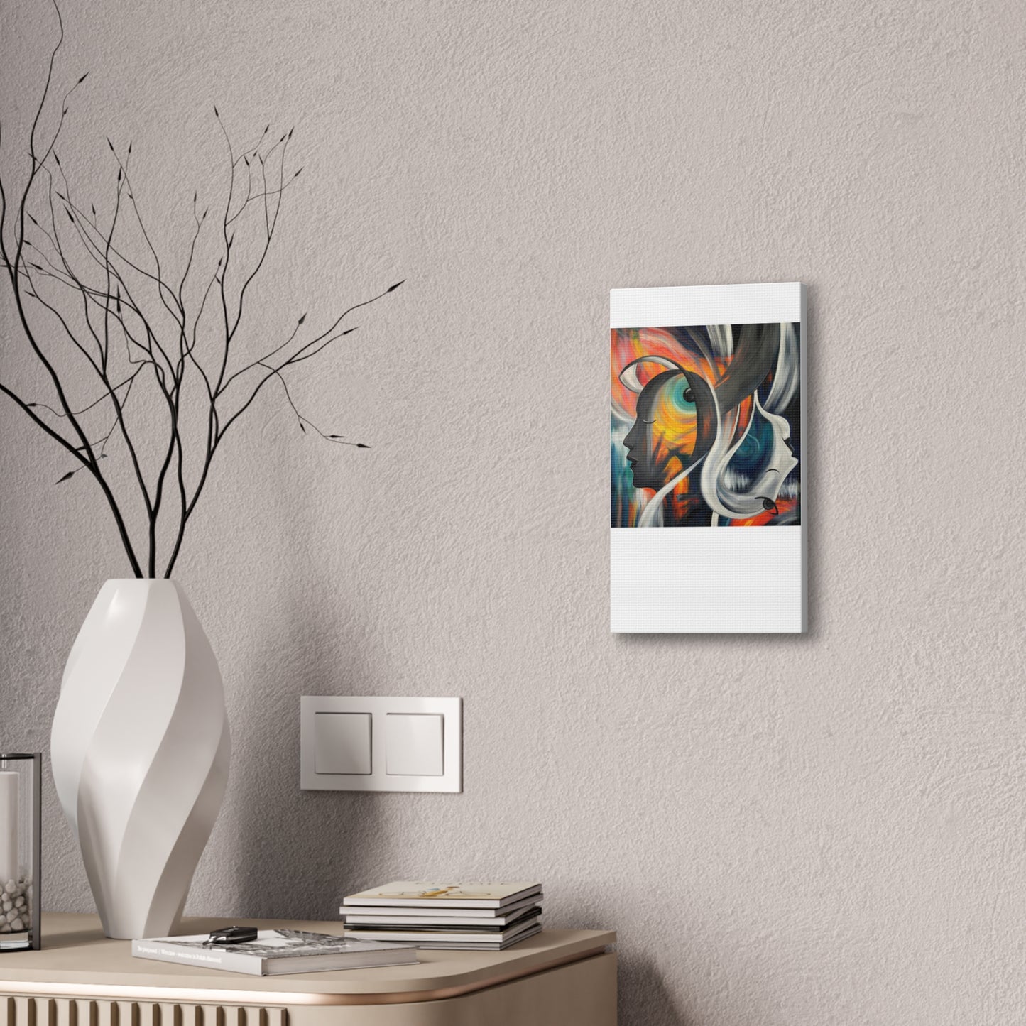 Abstract Expression Portrait Canvas | Eco-Limited