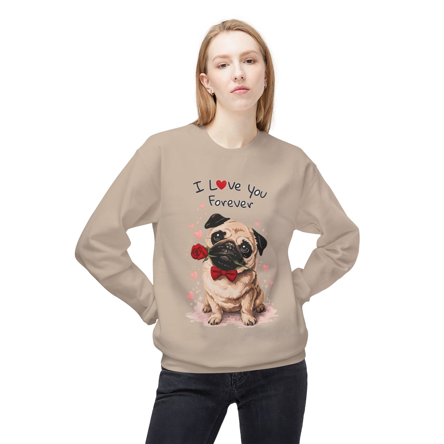 Pug Love Forever Sweater | Eco-Limited