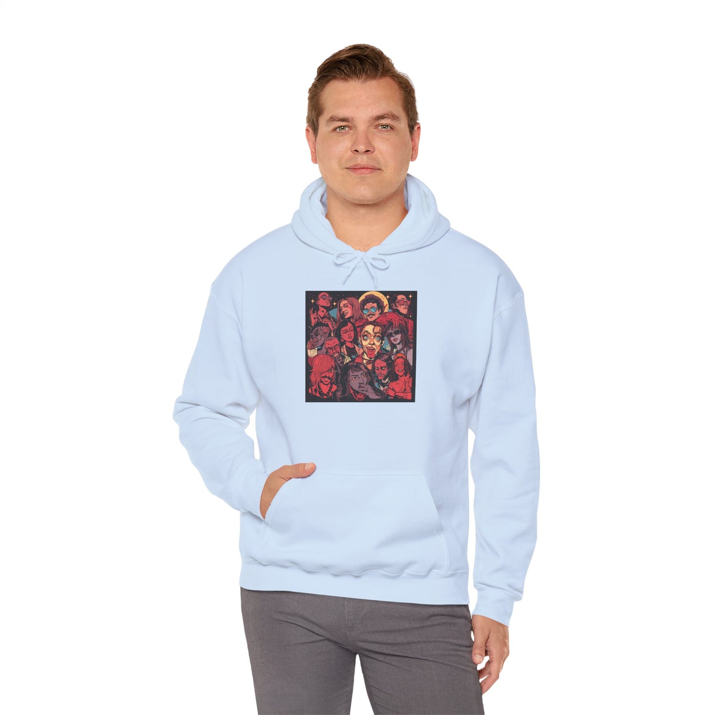 Street Pop Art Hoodie Bold Graphic Urban Fashion Unisex Pullover