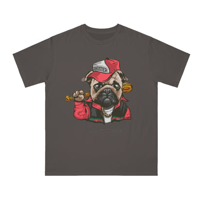 Organic Gangster Pug T-Shirt | Organic-Limited