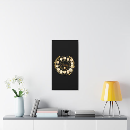 Golden Zodiac Astrology Canvas | Eco-Limited