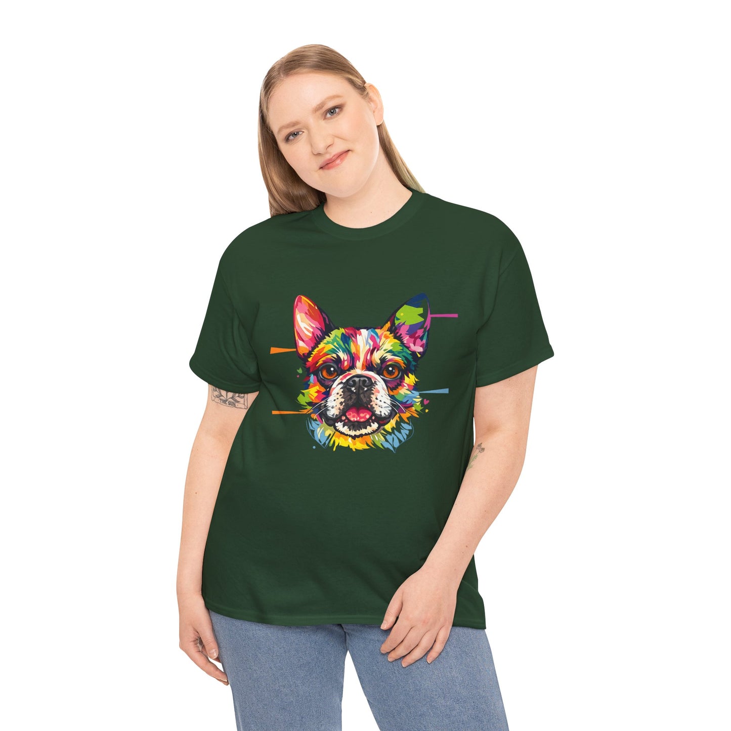 Colorful French Bulldog Art T-Shirt | Eco-Limited