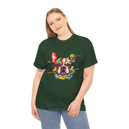 Colorful French Bulldog Art T-Shirt | Eco-Limited