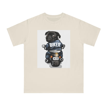 Organic Biker Pug T-Shirt | Organic-Limited