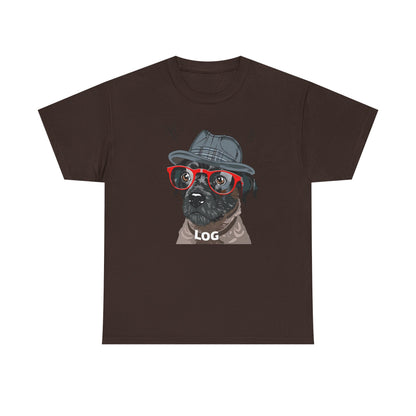 Hipster Dog Glasses T-Shirt | Eco-Limited