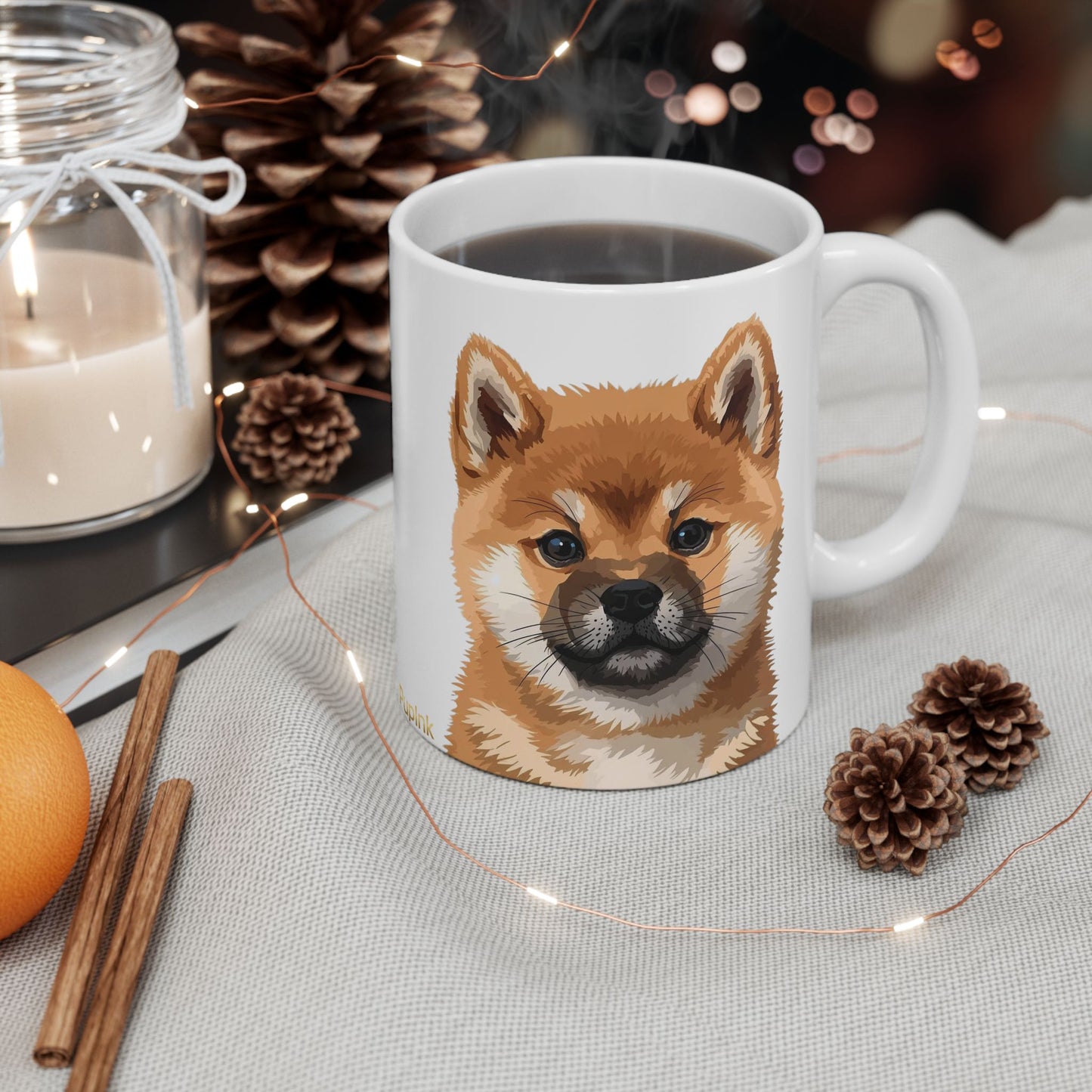 Shiba Inu Puppy Ceramic Mug (11oz, 15oz)
