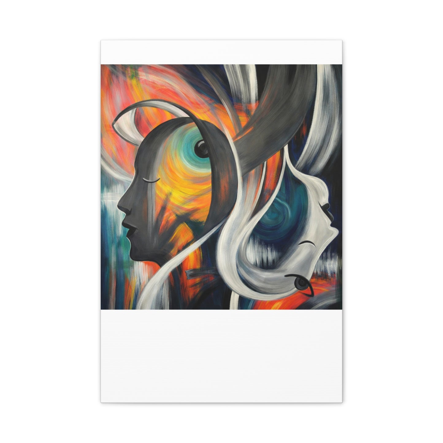 Abstract Expression Portrait Canvas | Eco-Limited