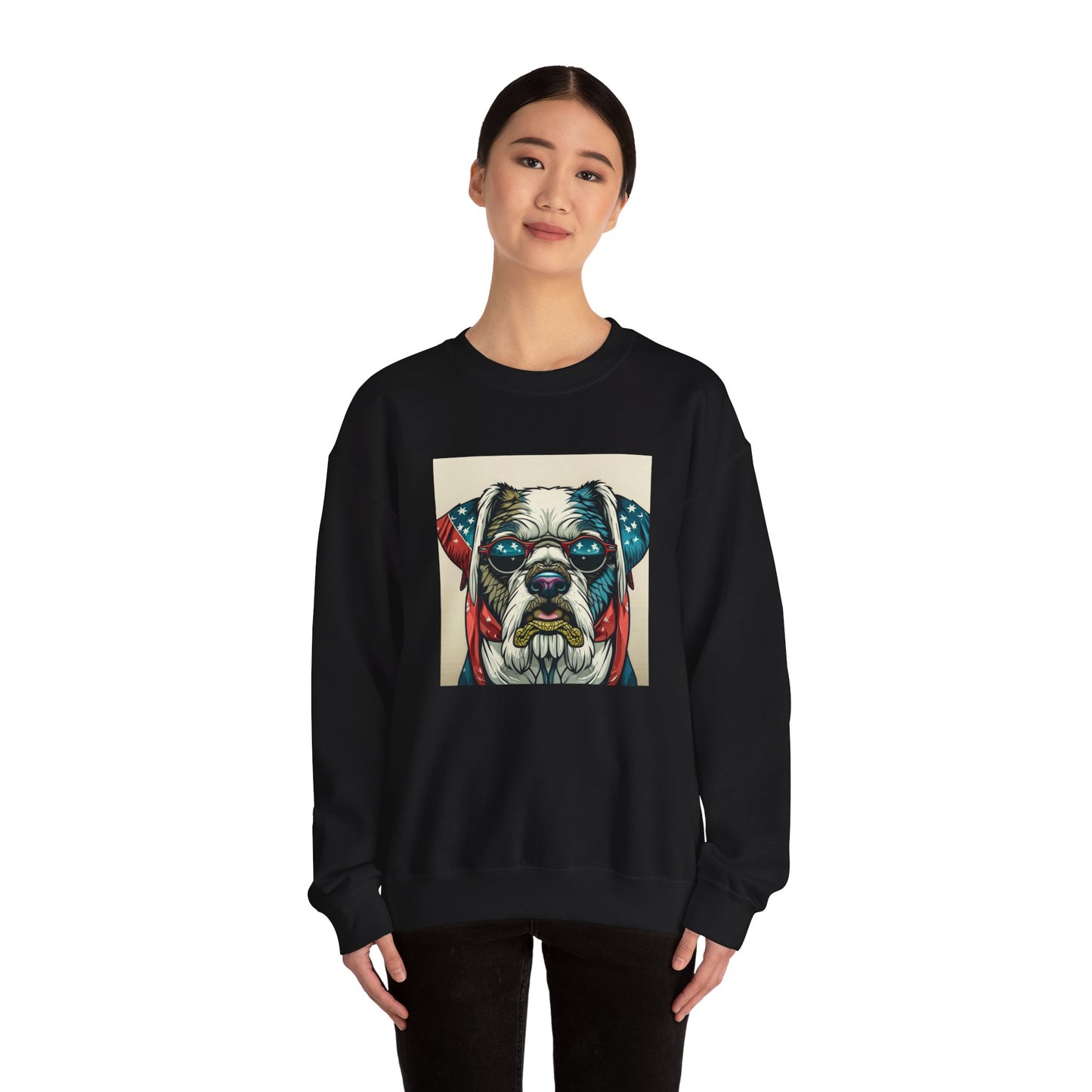 Patriot Dog Portrait Sweatshirt | Eco - Limited