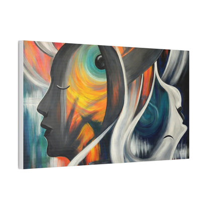 Abstract Expression Portrait Canvas | Eco-Limited