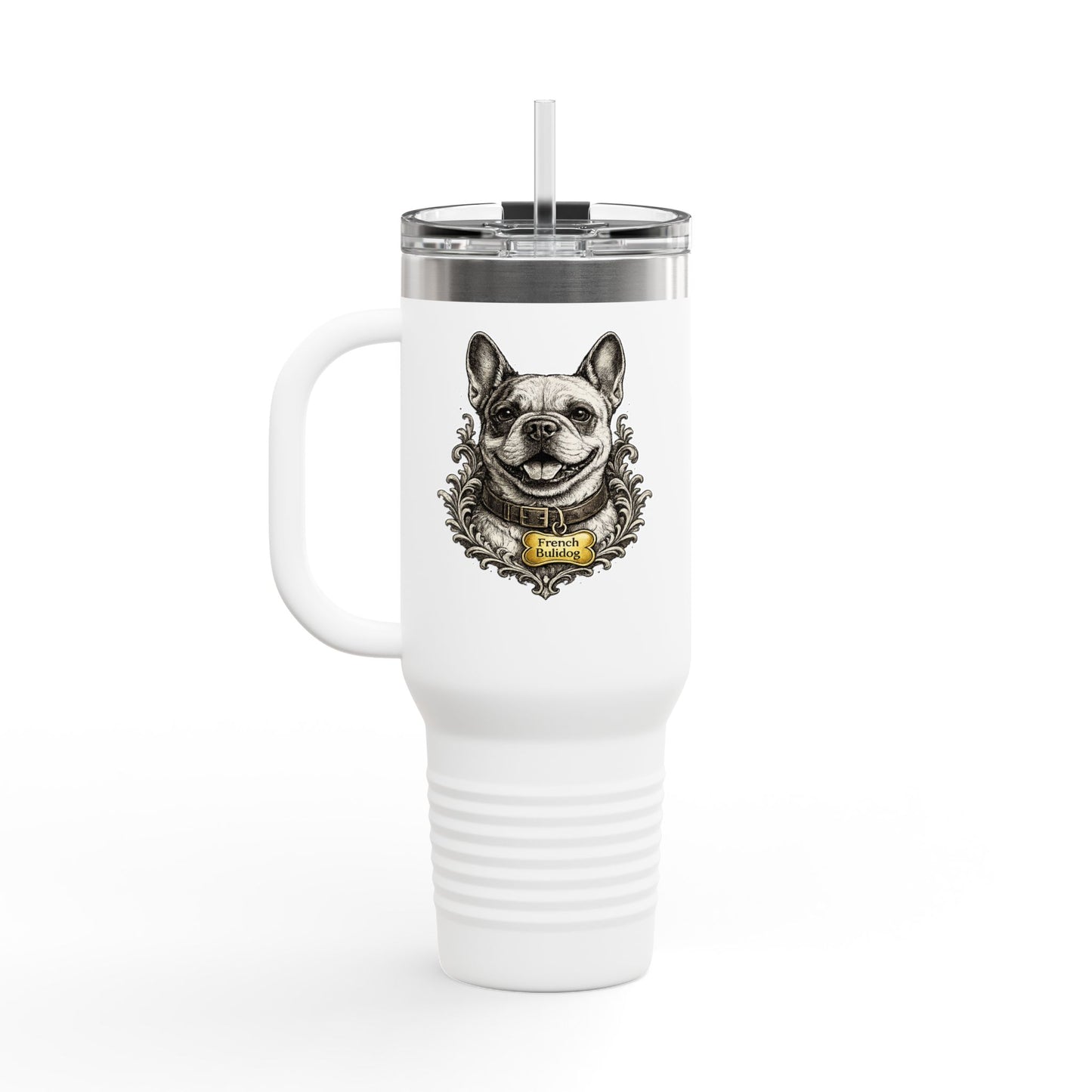French Bulldog Emblem Stainless Steel Tumbler | Eco-Limited