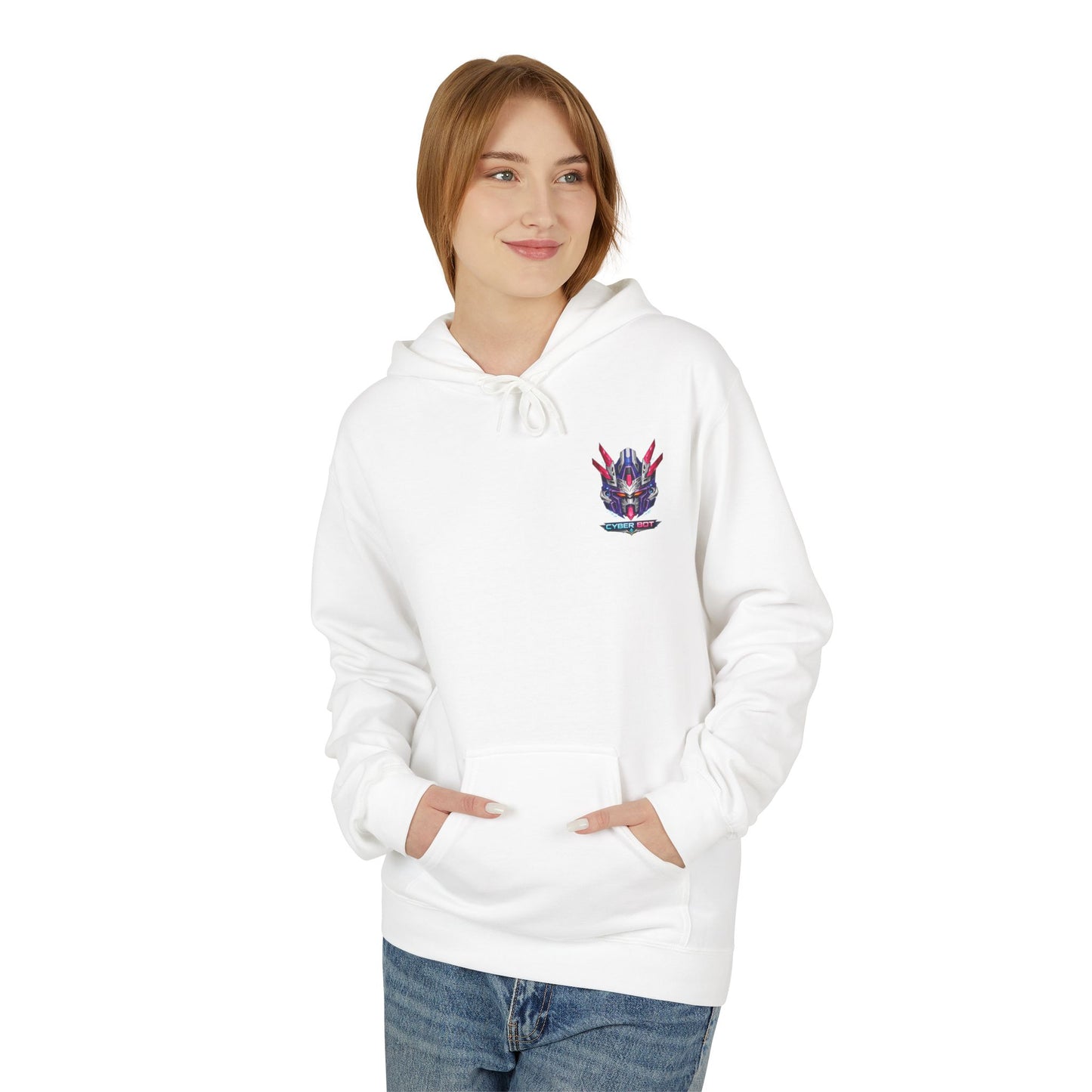 Cyber Robot Emblem Hoodie | Eco-Limited
