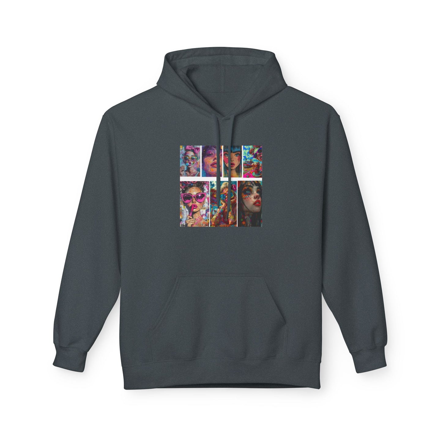 Color Pop Fashion Art Graphic Hoodie | Eco-Limited