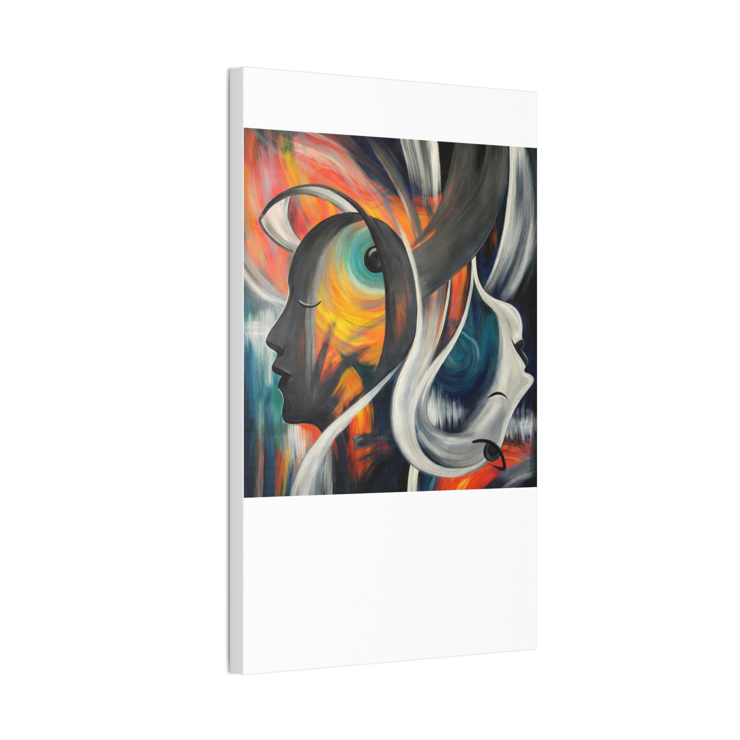 Abstract Expression Portrait Canvas | Eco-Limited